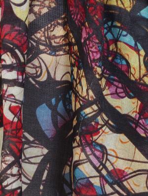 multi colored viscose scarf - 16560692 - Standard Image - 2