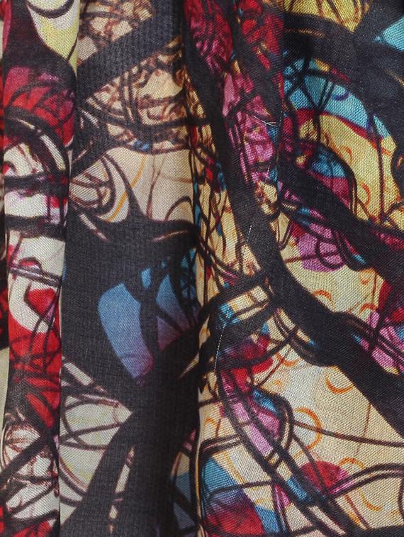 multi colored viscose scarf - 16560692 - Zoom Image - 2
