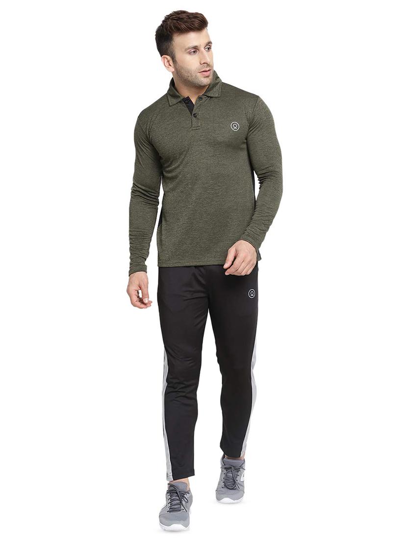 green solid polo t-shirt - 16560818 - Zoom Image - 4