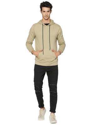 beige solid sweatshirt - 16561069 - Standard Image - 4