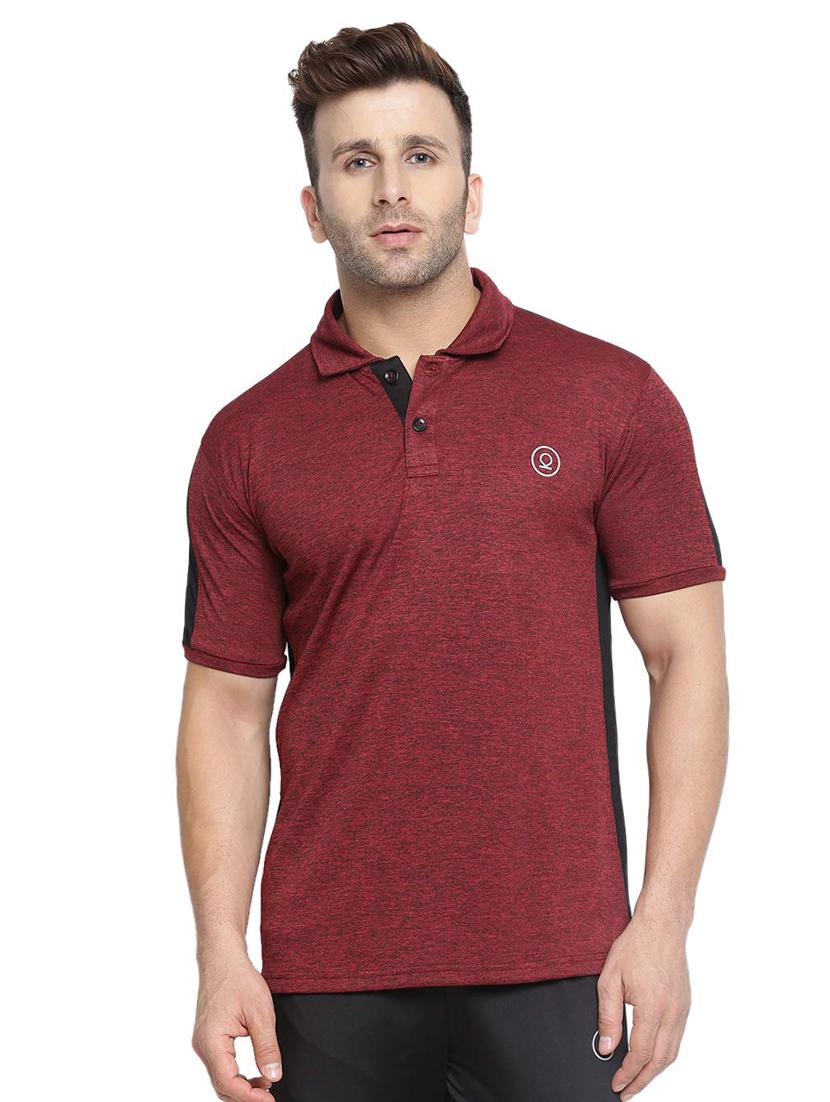red solid polo t-shirt - 16561155 - Zoom Image - 1