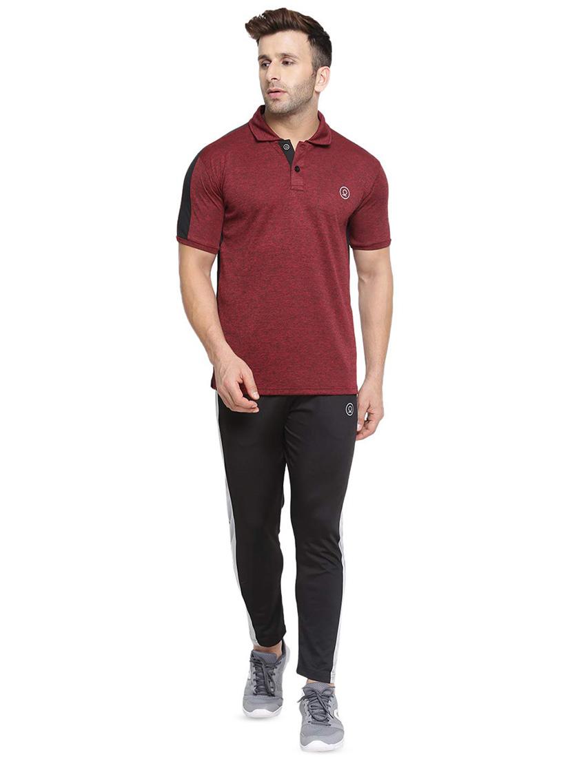 red solid polo t-shirt - 16561155 - Zoom Image - 4
