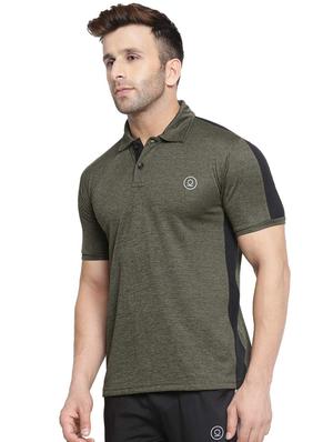 green solid polo t-shirt - 16561156 - Standard Image - 2