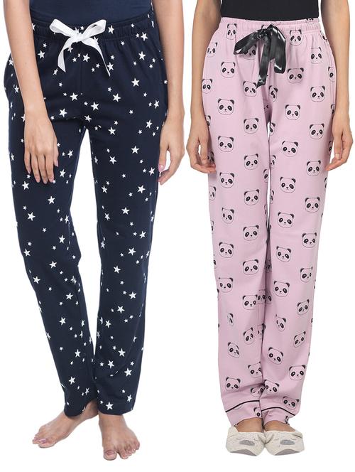 set of 2 drawstring waist pajama - 16561703 - Very Small Image - 1