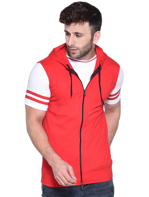 red color block t-shirt - 16562349 - Zoom Image - 1