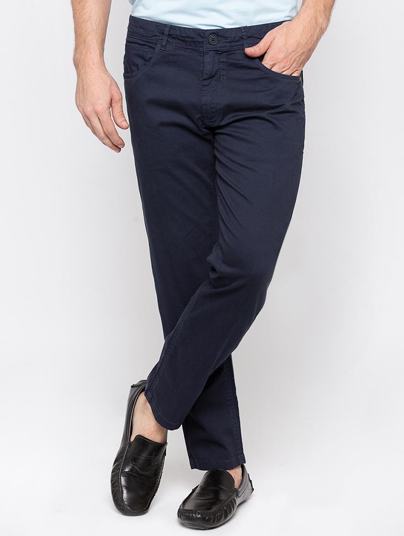 blue solid chinos - 16562918 - Zoom Image - 1
