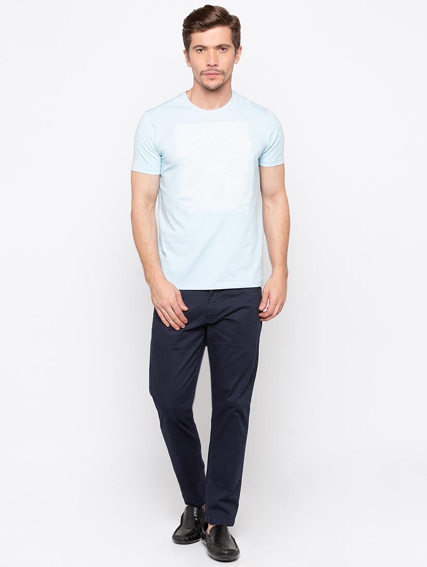 blue solid chinos - 16562918 - Zoom Image - 4