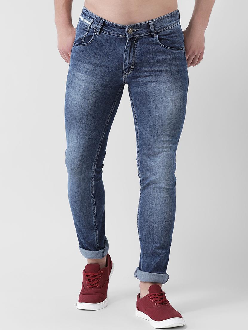 blue heavy washed denim jeans - 16563230 - Zoom Image - 1