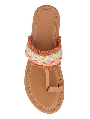 do bhai brown one toe sandals - 16563251 - Standard Image - 4