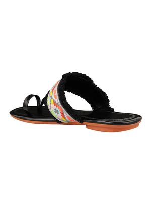 do bhai black one toe sandals - 16563252 - Standard Image - 3