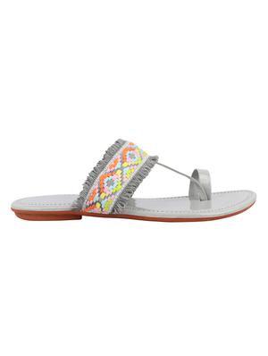 do bhai grey one toe sandals - 16563254 - Standard Image - 2