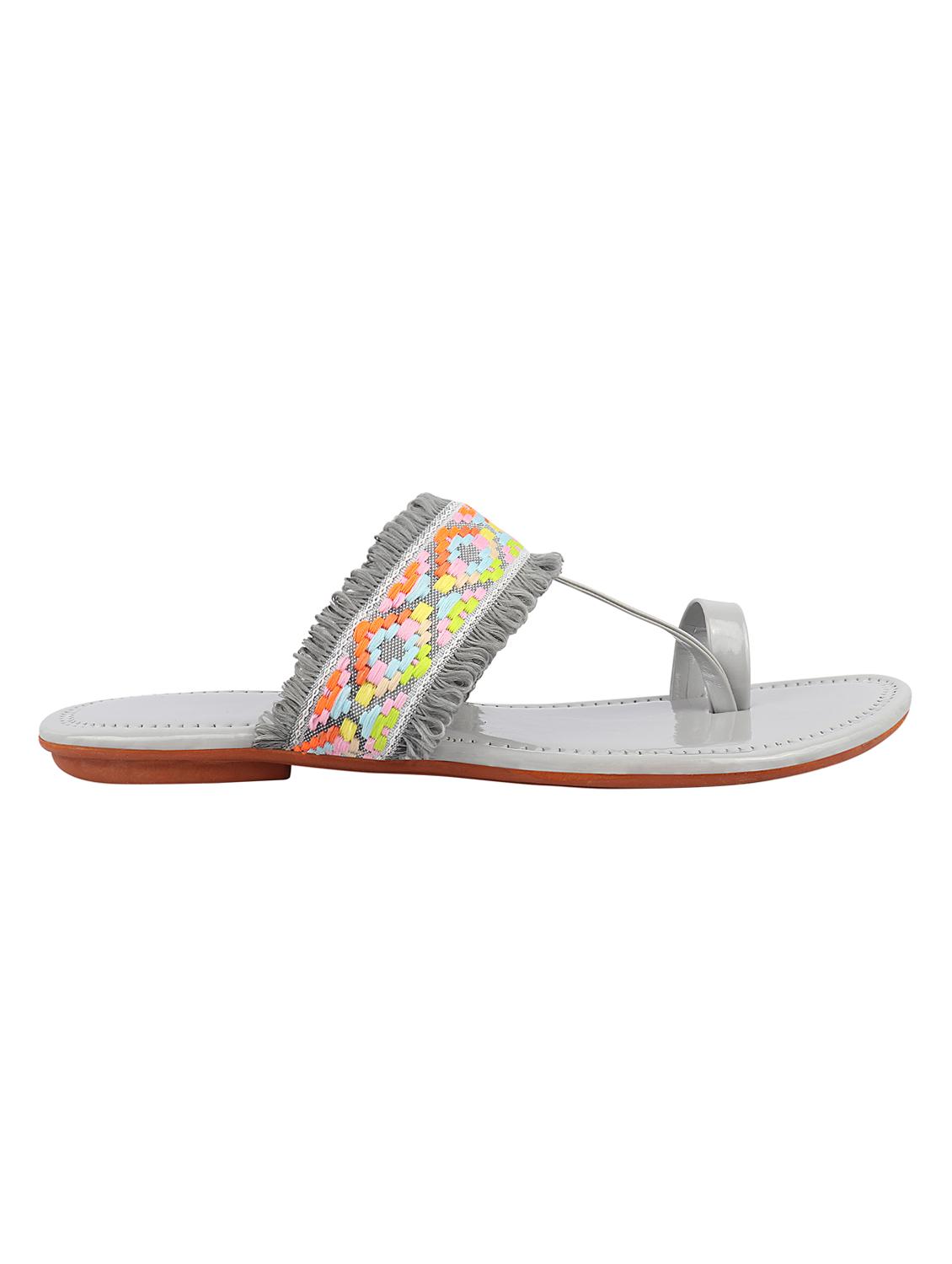 do bhai grey one toe sandals - 16563254 - Zoom Image - 2