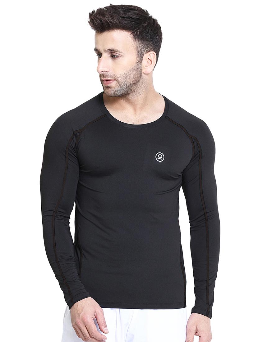black solid raglan t-shirt - 16563867 - Zoom Image - 1