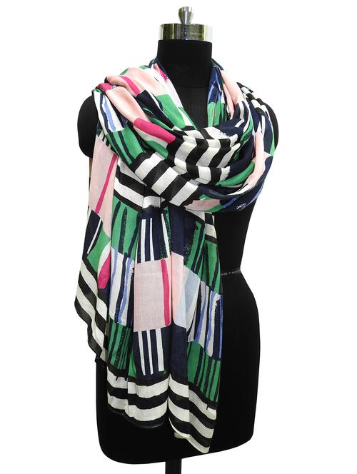 abstract print multi coloured stole - 16564008 - Standard Image - 1