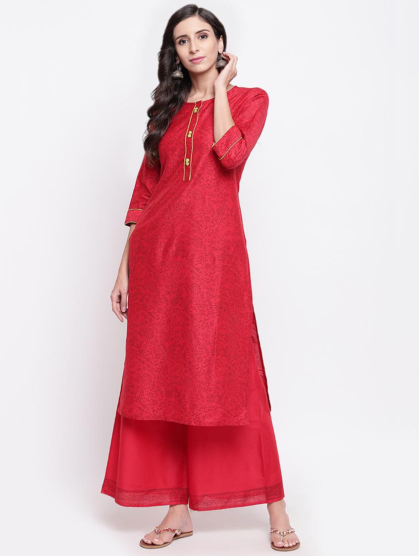 floral kurta palazzo set - 16564222 - Zoom Image - 1