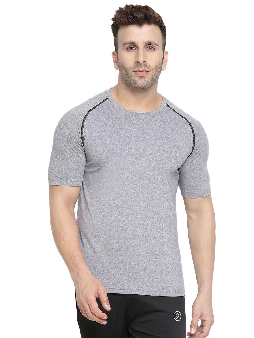grey solid raglan t-shirt - 16564774 - Zoom Image - 1