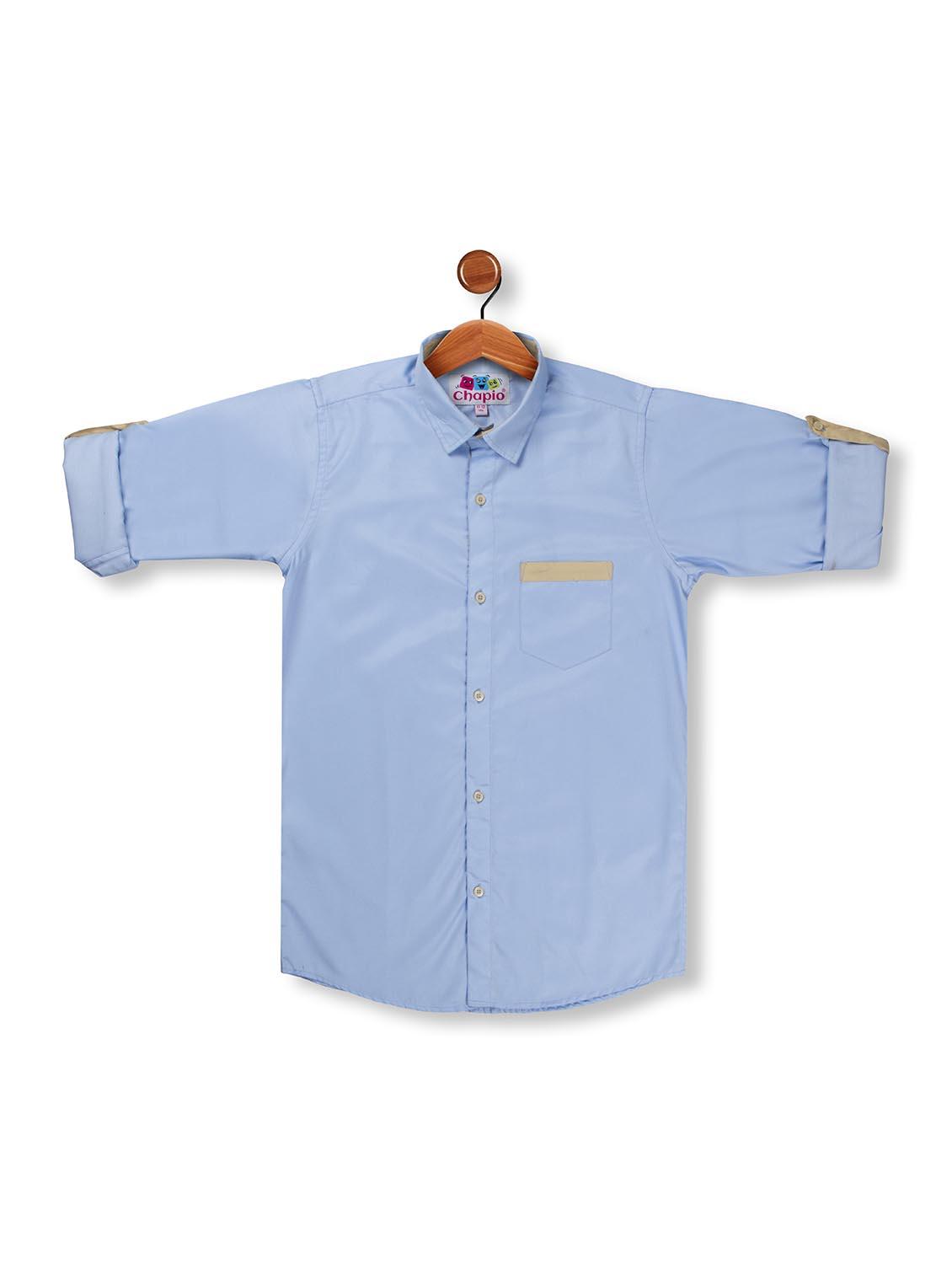 blue polyester shirt - 16564785 - Zoom Image - 1