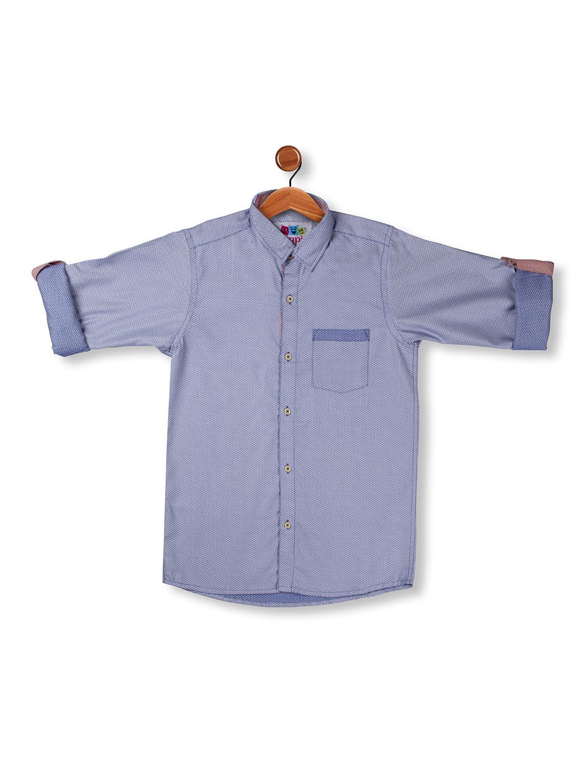 blue polyester shirt - 16564786 - Zoom Image - 1