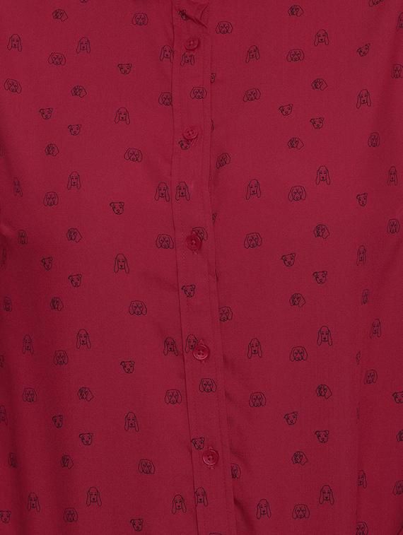 long sleeved graphic printed shirt - 16564907 - Zoom Image - 4