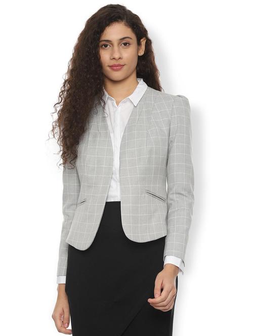 pocket detail checkered formal blazer - 16565052 - Standard Image - 1