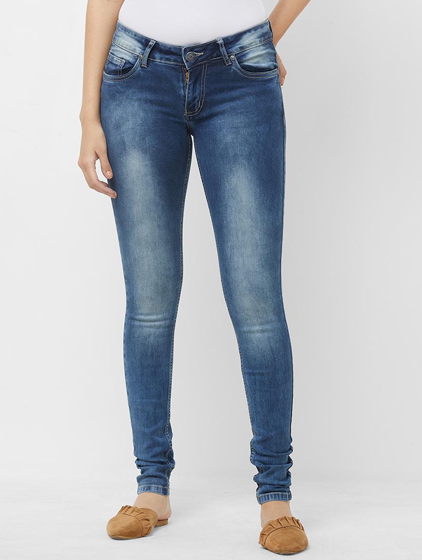 mid rise stone wash jeans - 16565345 - Zoom Image - 1
