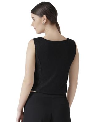 round neck embellished crop top - 16565367 - Standard Image - 3