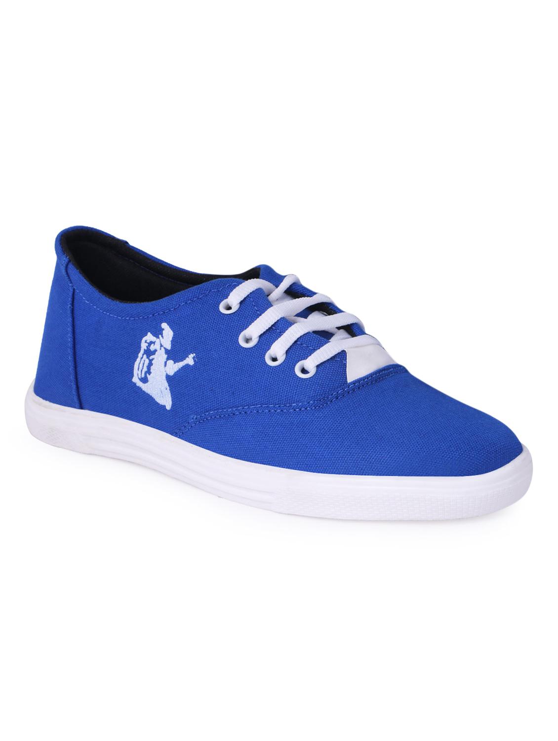 blue canvas lace up shoes - 16565594 - Zoom Image - 1