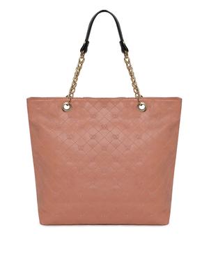 brown leatherette (pu) regular handbag - 16565609 - Standard Image - 2