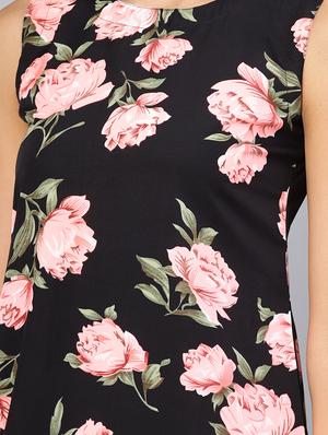 round neck floral a-line dress - 16565711 - Standard Image - 4