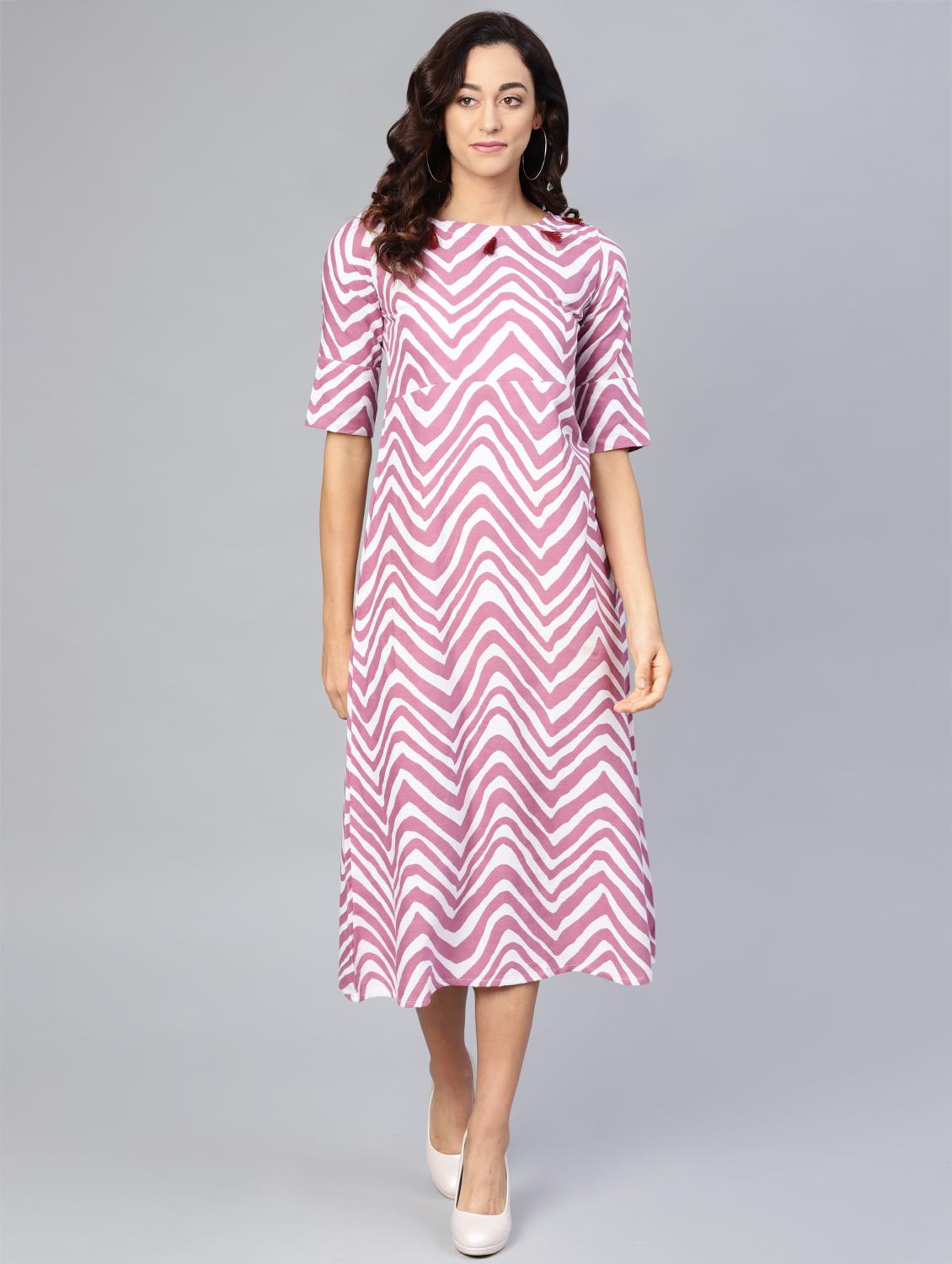 tassel embellished a-line dress - 16565718 - Zoom Image - 1
