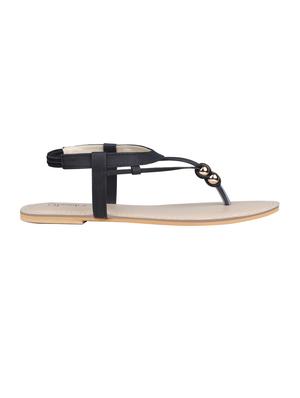 black back strap sandals - 16566287 - Standard Image - 2