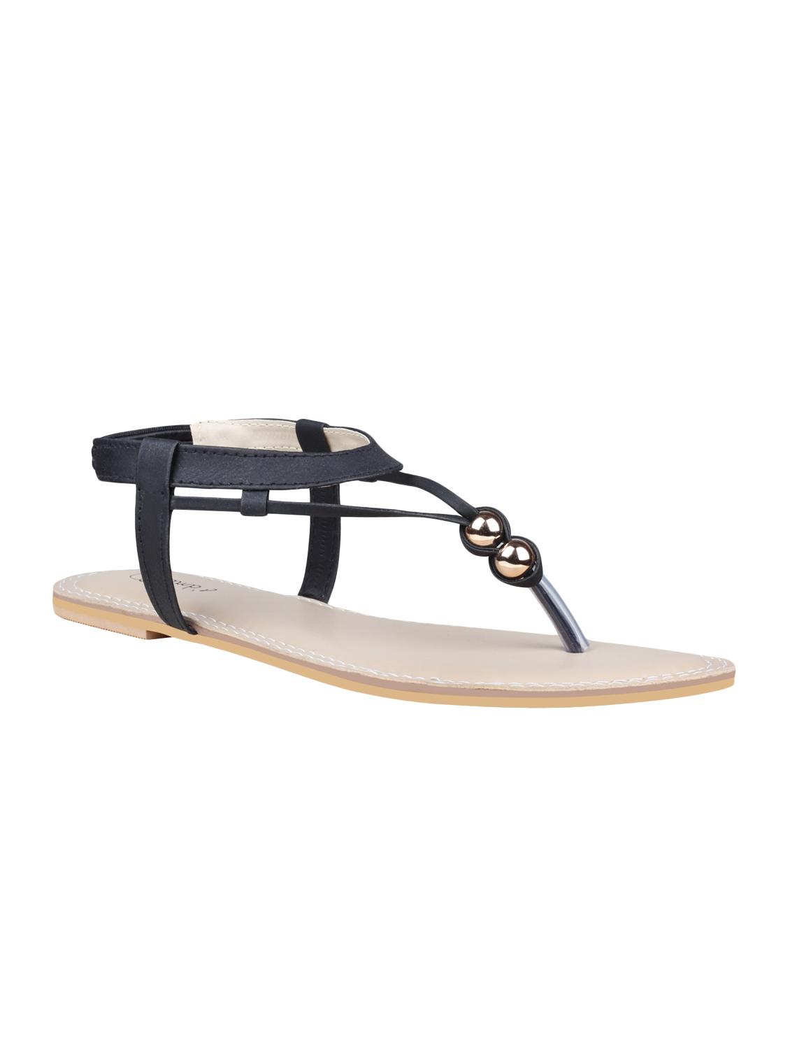 black back strap sandals - 16566287 - Zoom Image - 1