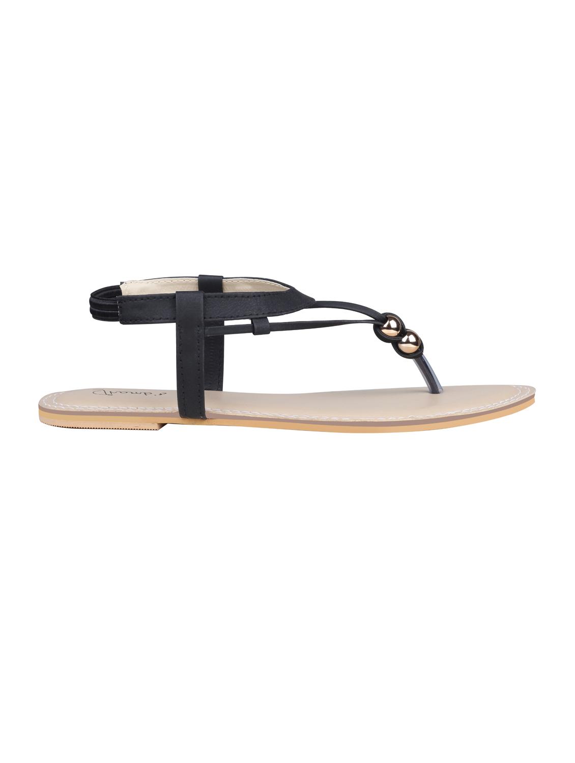 black back strap sandals - 16566287 - Zoom Image - 2