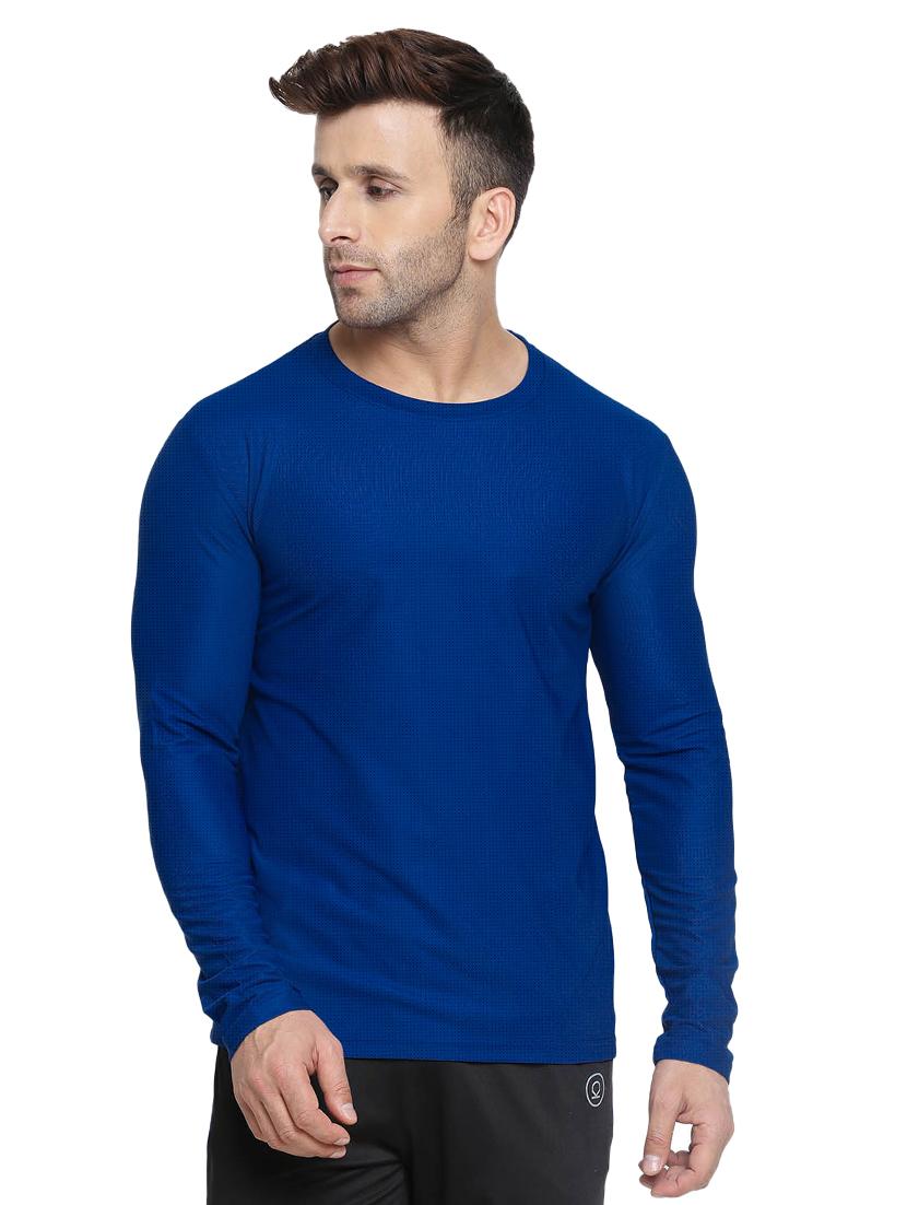 blue solid t-shirt - 16566748 - Zoom Image - 1