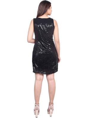 round neck sequined sheath dress - 16567583 - Standard Image - 3