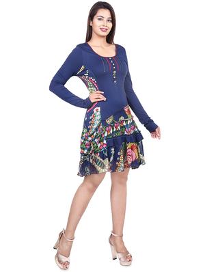 long sleeved frill detail a-line dress - 16567588 - Standard Image - 2