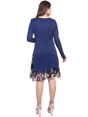 long sleeved frill detail a-line dress - 16567588 - Standard Image - 3