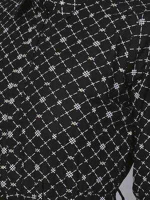 tie front printed flared dress - 16567685 - Standard Image - 4