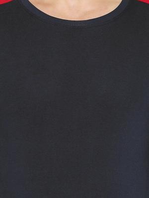navy blue taped t-shirt - 16567835 - Standard Image - 5