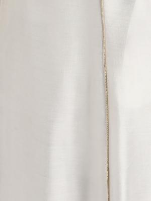 piping detailed silk flared kurta - 16568793 - Standard Image - 6