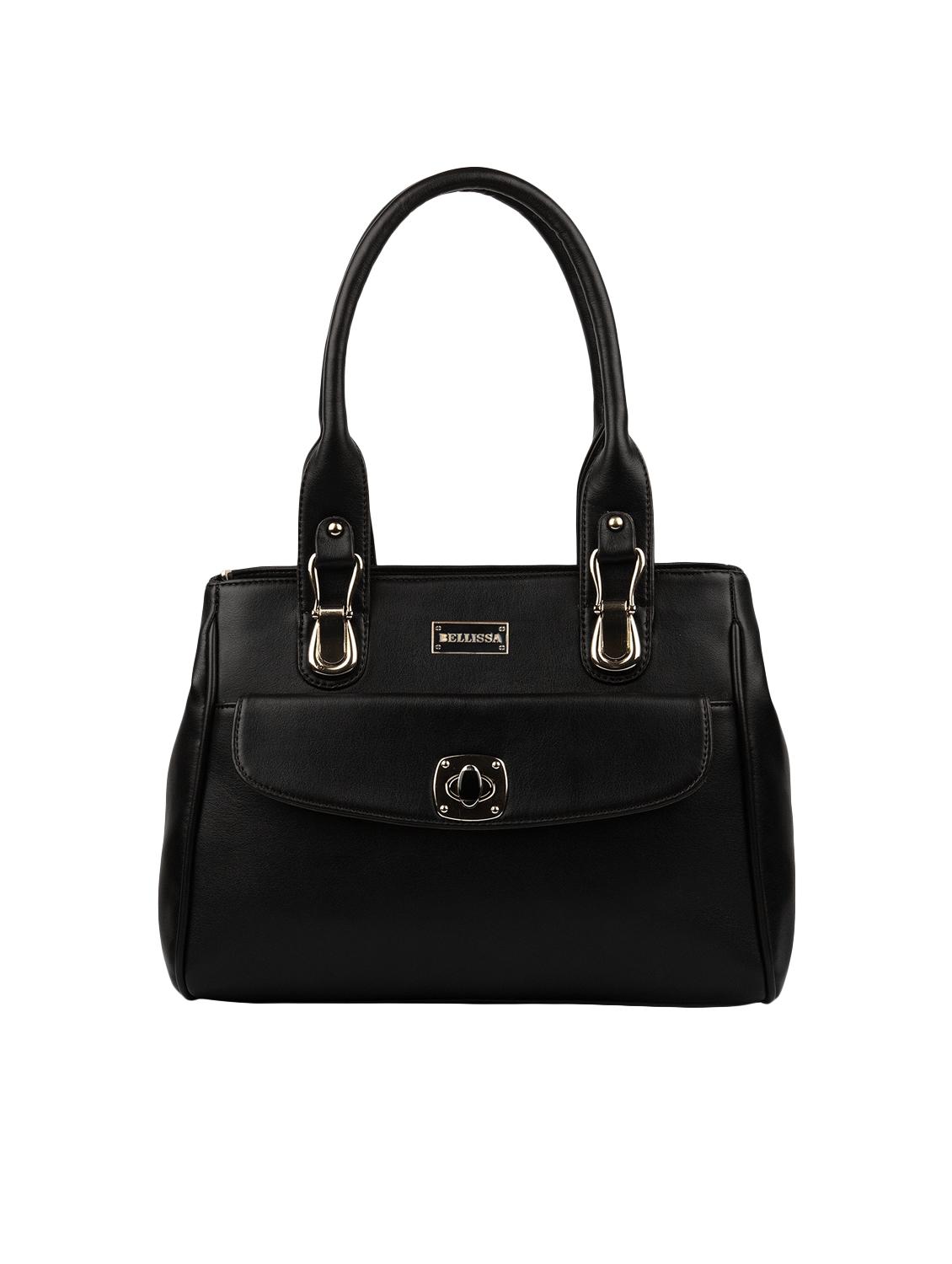 black leatherette (pu) regular handbag - 16569257 - Zoom Image - 1