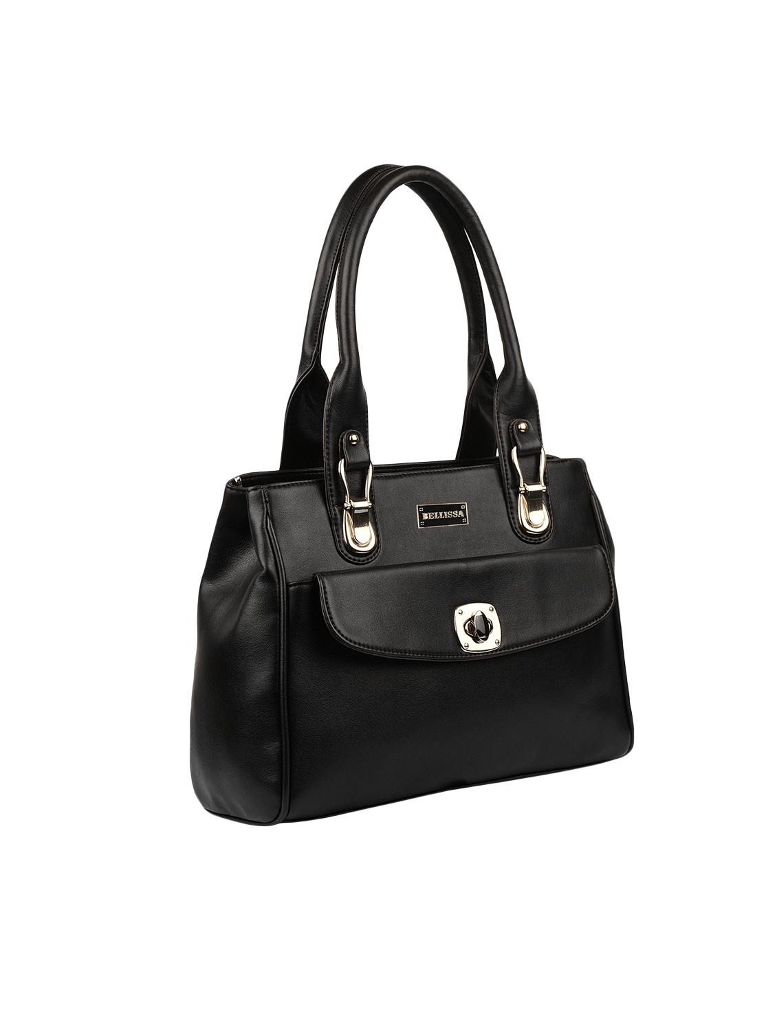 black leatherette (pu) regular handbag - 16569257 - Zoom Image - 4