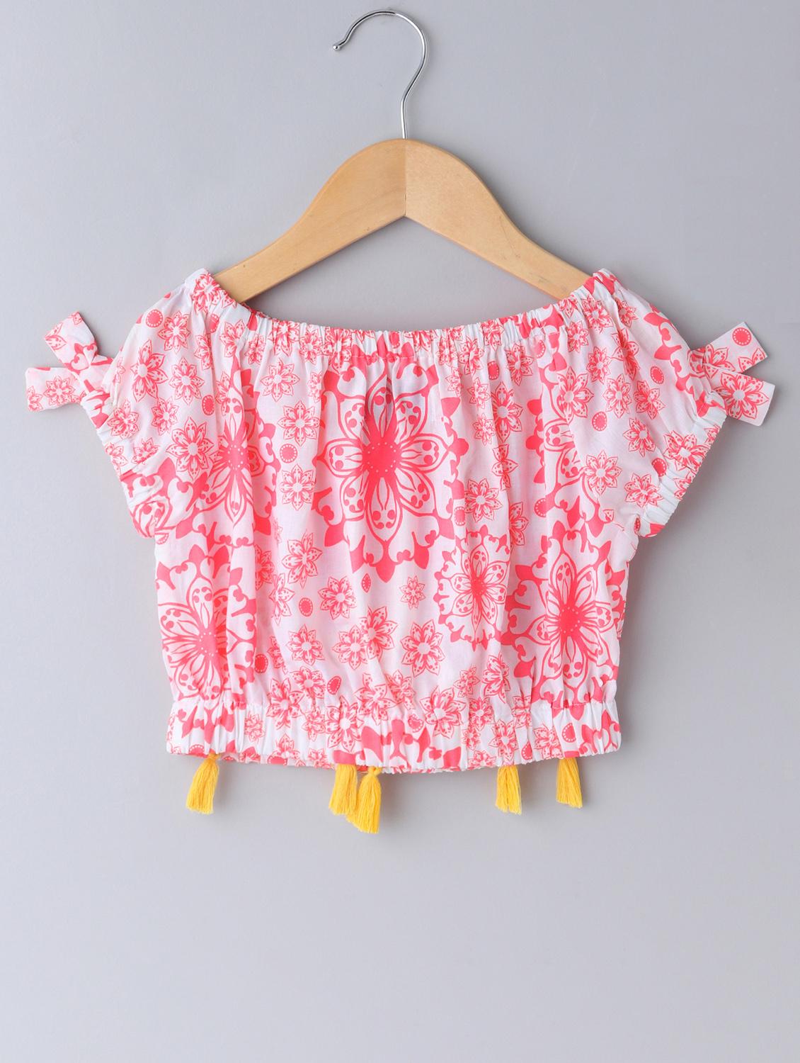 pink cotton crop top - 16569578 - Zoom Image - 1