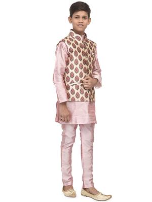 pink silk kurta set - 16569761 - Standard Image - 2