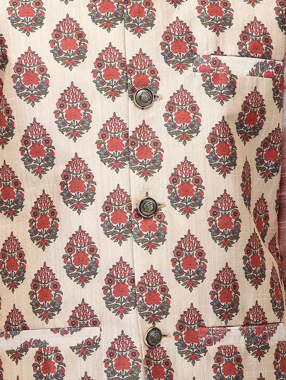 pink silk kurta set - 16569761 - Zoom Image - 4