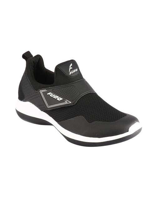 black mesh slipon sport shoes - 16569882 - Standard Image - 1