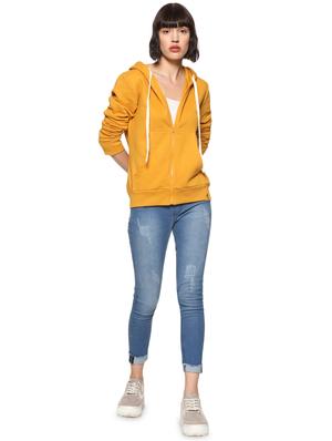 long sleeved solid hooded jacket - 16569980 - Standard Image - 4
