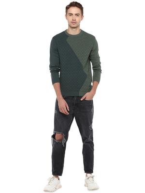 green color block pullover - 16570204 - Standard Image - 4