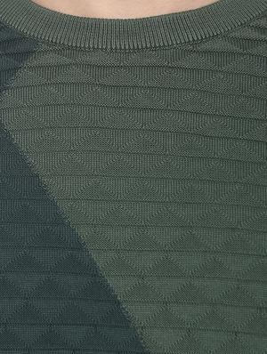 green color block pullover - 16570204 - Standard Image - 5