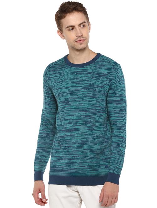 blue printed pullover - 16570209 - Standard Image - 1